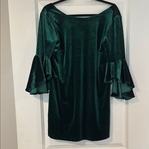 Askari Velvet Bell Sleeve Dress